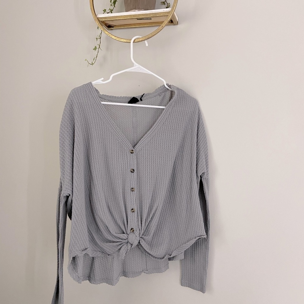 Urban Outfitters JoJo Oversized Thermal Button